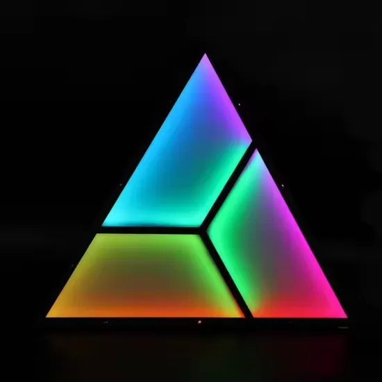 Full color LED Triangle Panel Light black and white optional  Programmable pixel light for ceiling for bar
