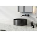 MEIAO Elegante Diseño redondo Round Matte Black Countap Basin