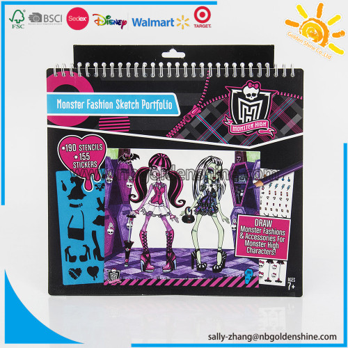 Monster High Sketch Dibujo Carpeta Cuaderno, alta calidad Monster High ...