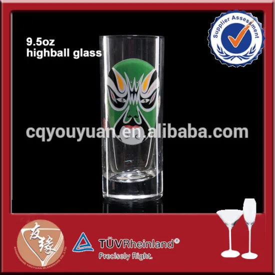 China Peking opera makeups crystal glassware