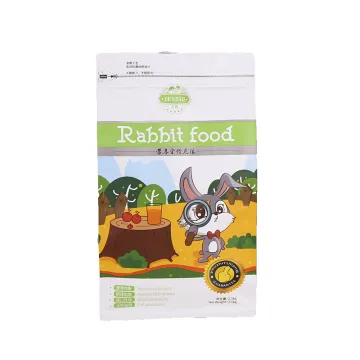 Matte Aluminum Foil Packaging Bag For Pet Food Plastic Zipper Bag For Rabbit Dried Food