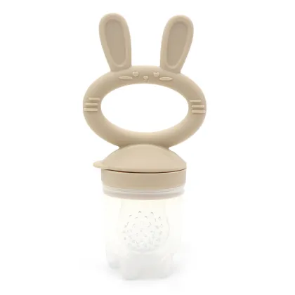Bunny-Shaped Silicone Pacifier Mesh Feeder for Baby