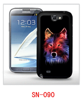 Wolf And Leo Picture 3d Case For Samsung Galaxy Note2 Using,pc Case Rubber Coating, With 3d Picture, Movie Effect, 