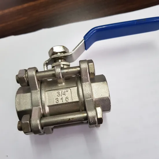 304 316(CF8 CF8M) 3-piece( 3 PC) ball valves