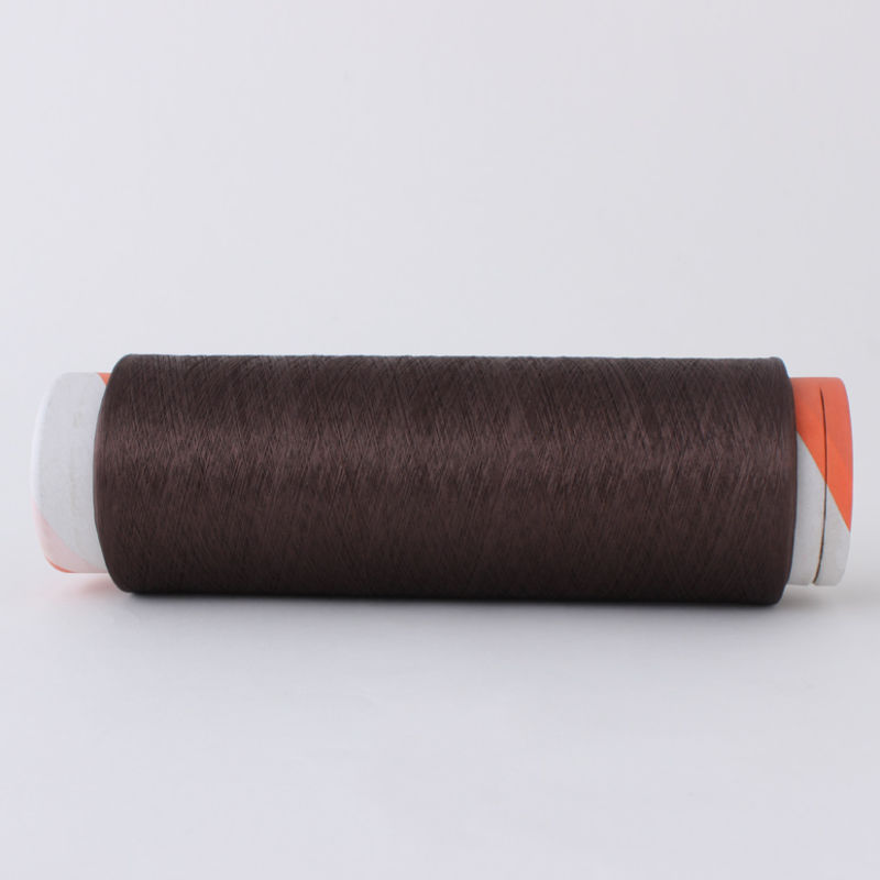 High Tenacity Brown Color Polyester DTY Yarn for Weaving, AA Grade