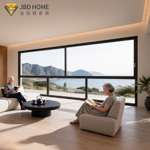 Customized esansyèl ki enpèmeyab aliminyòm vè glisman fenèt yo