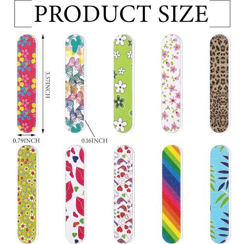 double-sided colourful nail file