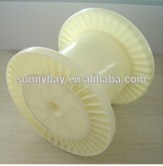 Plastic bobbin for stainless steel wire