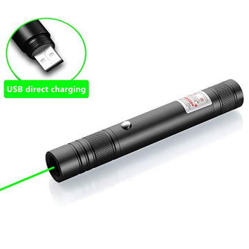 High Power Rechargeable USB Green Laser pointer Built-in battery Green Red Laser Sight Adjustable Focus Lazer Pen laserpointer