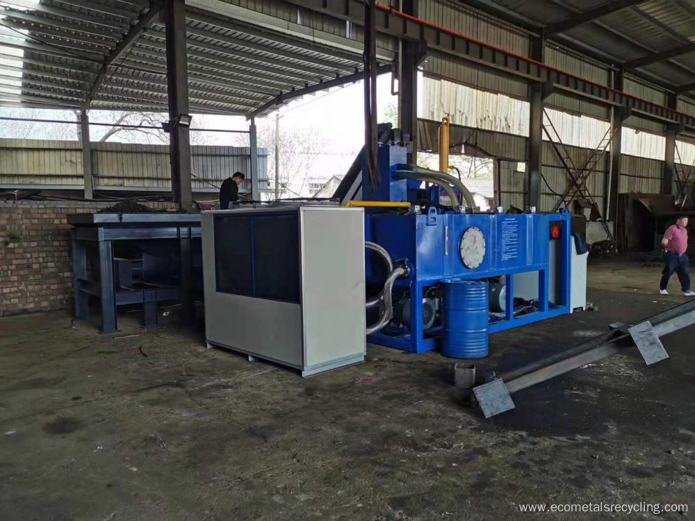 Horizontal Steel Shavings Turnings Briquette Making Machines