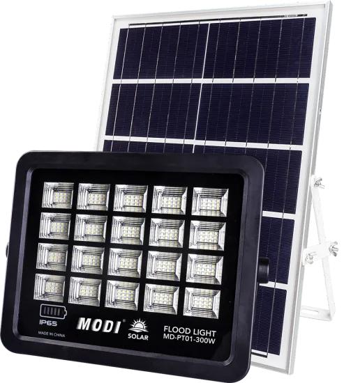 solar powered motion sensor security floodlight