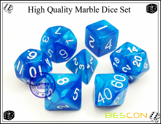 High Quality Marble Dice Set-3