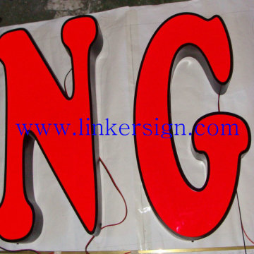 waterproof outdoor frontlit led channel letter