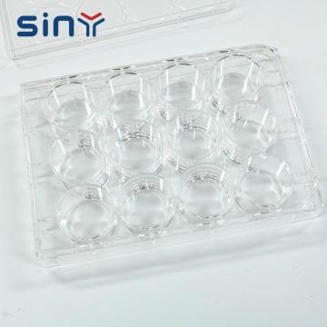 Plastique Pétri siamois en plastique 35 mm pour le laboratoire