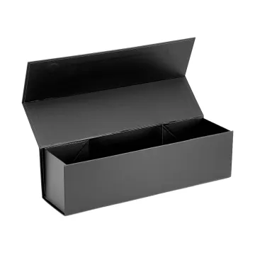 Luxury cardboard single magnetic folding wine box