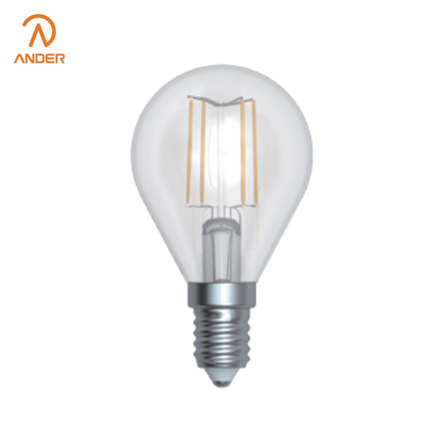 Lampe à filament transparente G45 E27 à gradation complète