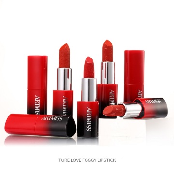 Hot selling engraved matte lipstick private label accepted waterproof lip stick vegan lipstick set