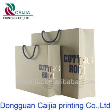 paper shopping bags for shirt/manly clothing paper bags with cord handle