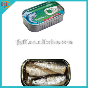 125g canned sardine in club can lithograph