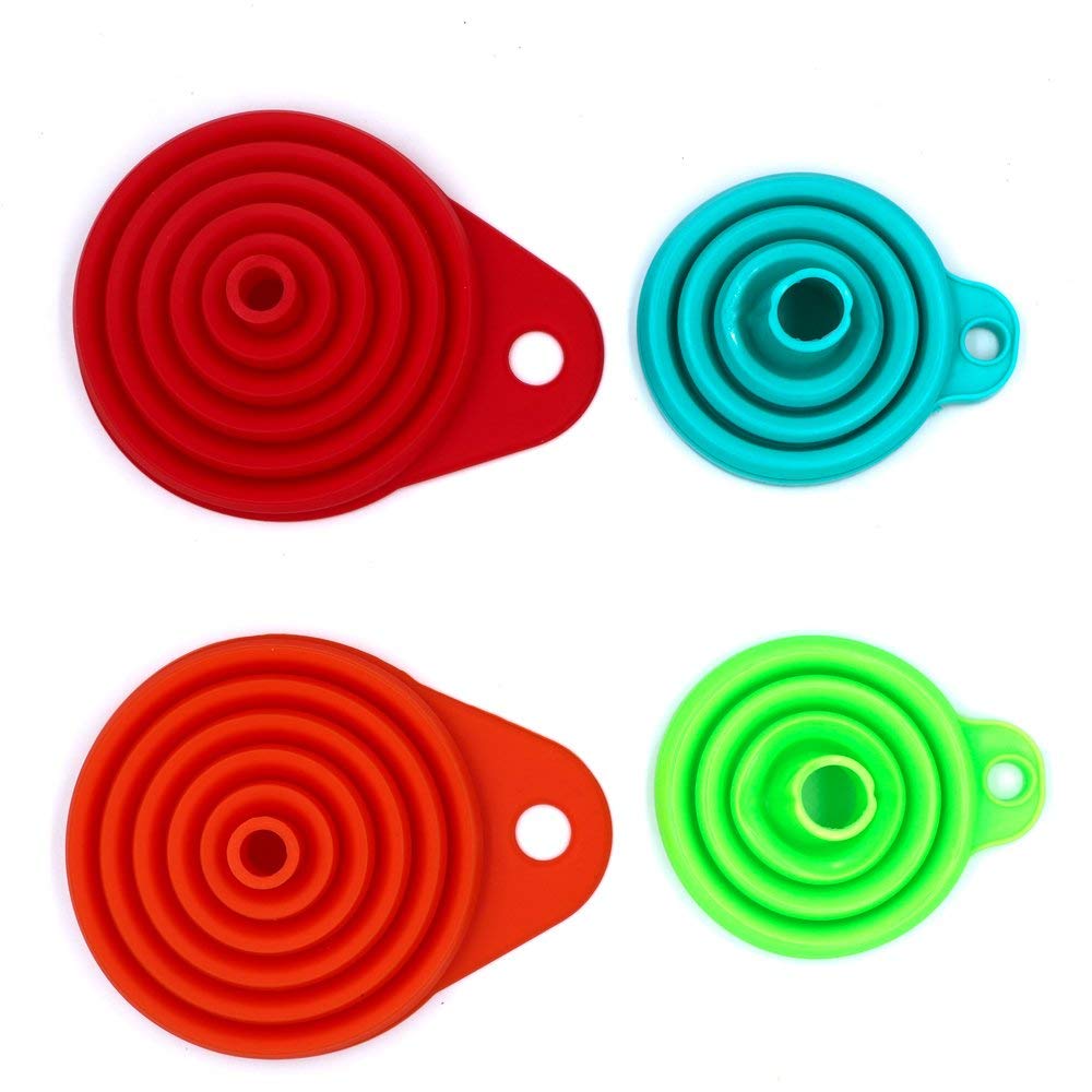 Collapsible Kitchen Silicone Cooking Foldable Funnel