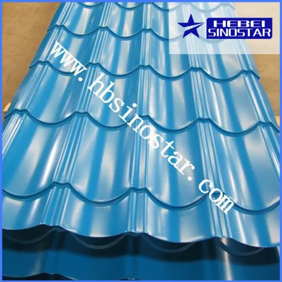 prepainted galvanized corrugated steel roof sheet/plate