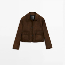 Women's Barn style high-end suede leather jacket