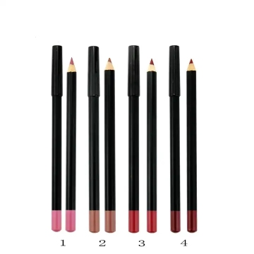 High Pigment 16 Color Wooden Lipliner - Smooth, Long-Lasting Lip Liner & Eyeliner
