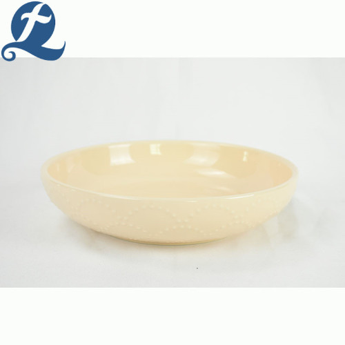 Walmart Wholesale restaurant salad round ceramic fruit plate