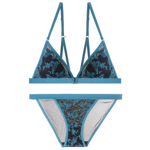 Auf Lager Frontverschluss Bralette Biniki Sets