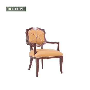 BFP Home High End French Style Solid Wood Bedroom Chair
