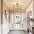Crystal beads LED bulb vintage ceiling lamp