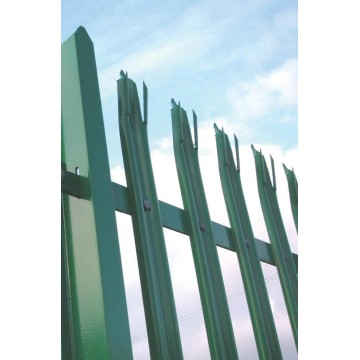 designed steel palisade fence with profile W/D section