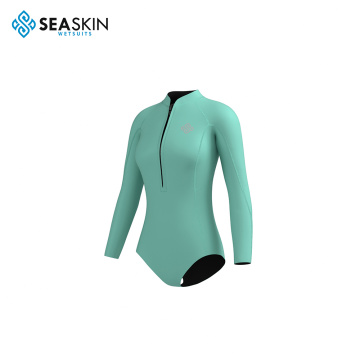 Seaskin Customized 2.5mm Neoprene Long Sleeve Pattern Women Bikini Wetsuit