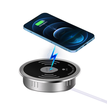 Hidden Furniture Universal 15W Wireless Charger with USB Fast Charging Socket