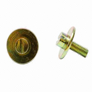 Socket slot screws with large plain washer