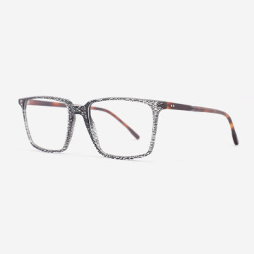 Super thin Square or Rectangle Acetate Men's Frames