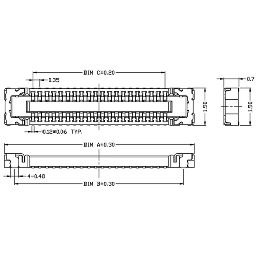 Custom 0.8mm board-to-board connectors