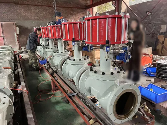 High efficiency DN300 pneumatic control valve