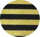 Foam backing line zebra PVC coil mat