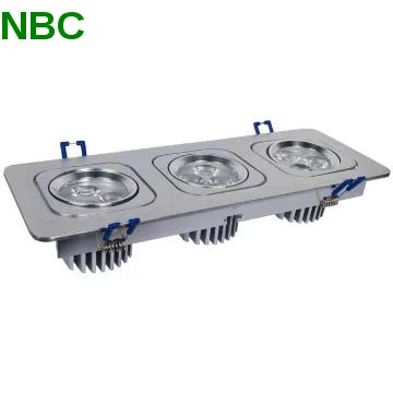 3*1W×3 hot sale Silver LED Grille Light, LED Spot Down Light