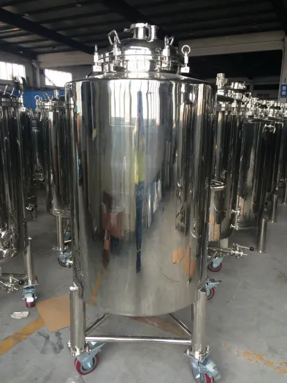 Stainless Steel Wheeled Pressure Conical Fermenter