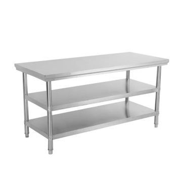 Commercial Kitchen 3-layer Stainless Work Table