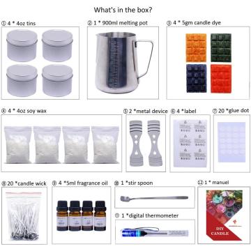 soy wax diy candle making kit set supplier