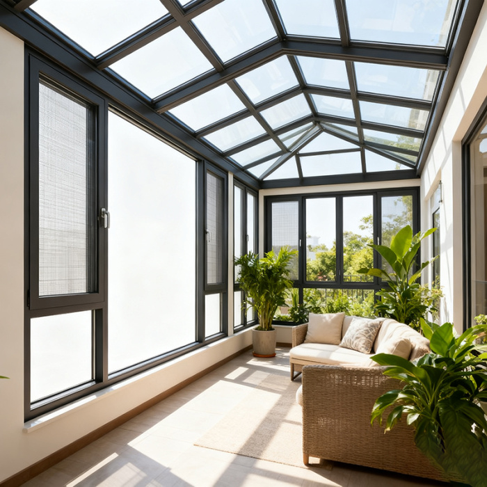 Temperli Camlı Modern Alüminyum Kanatlı Pencere