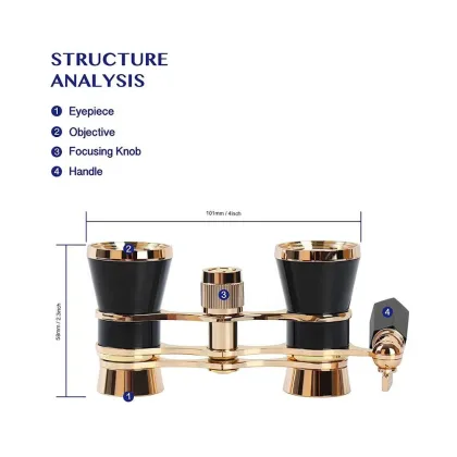 Retro Styled Antique Vintage Binocular Glasses for Opera