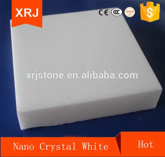 Crystal pure white marble,nano glass stone cheap price