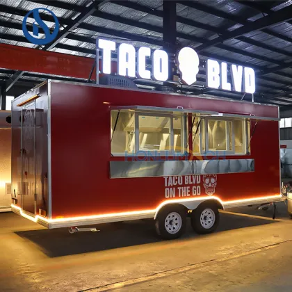 Customize Your Hot Taco Fast Food Truck - Mobile Trailer Concession Truck