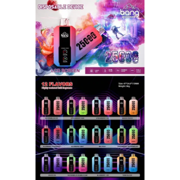 Hot Selling Bang 25000 Puffs Rechargeable Electronic