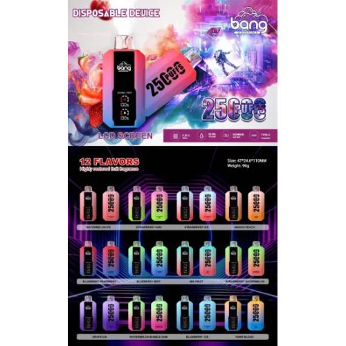 Hot Selling Bang 25000 Puffs Rechargeable Electronic