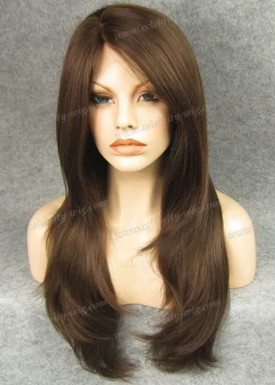 wholesale custom wig packaging afro wig collection best high tempreture resistant silk straight synthetic wig